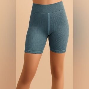 NWOT FP Movement By Free People Women's Blue Textured Shorts XS